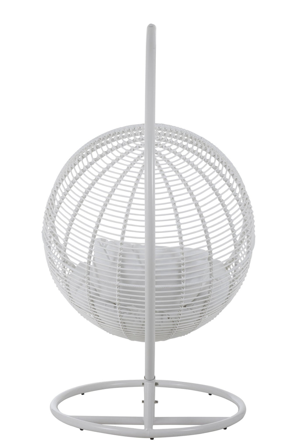J-Line hangstoel Rond - staal - wit