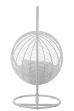 J-Line hangstoel Rond - staal - wit