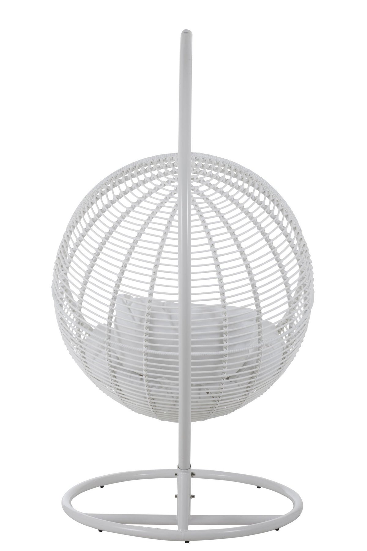 J-Line hangstoel Rond - staal - wit