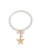 Vergulde ketting – mode-sieraden – pareldetail – lengte 45,7 cm