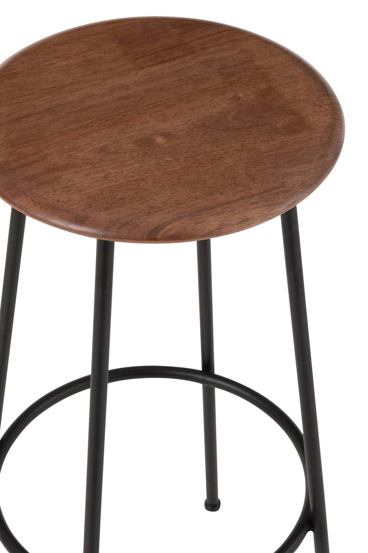 J-Line barstoel Neo - staal - naturel/zwart