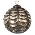 Kerstbal Ø 9 cm Bruin Glas Kerstdecoratie