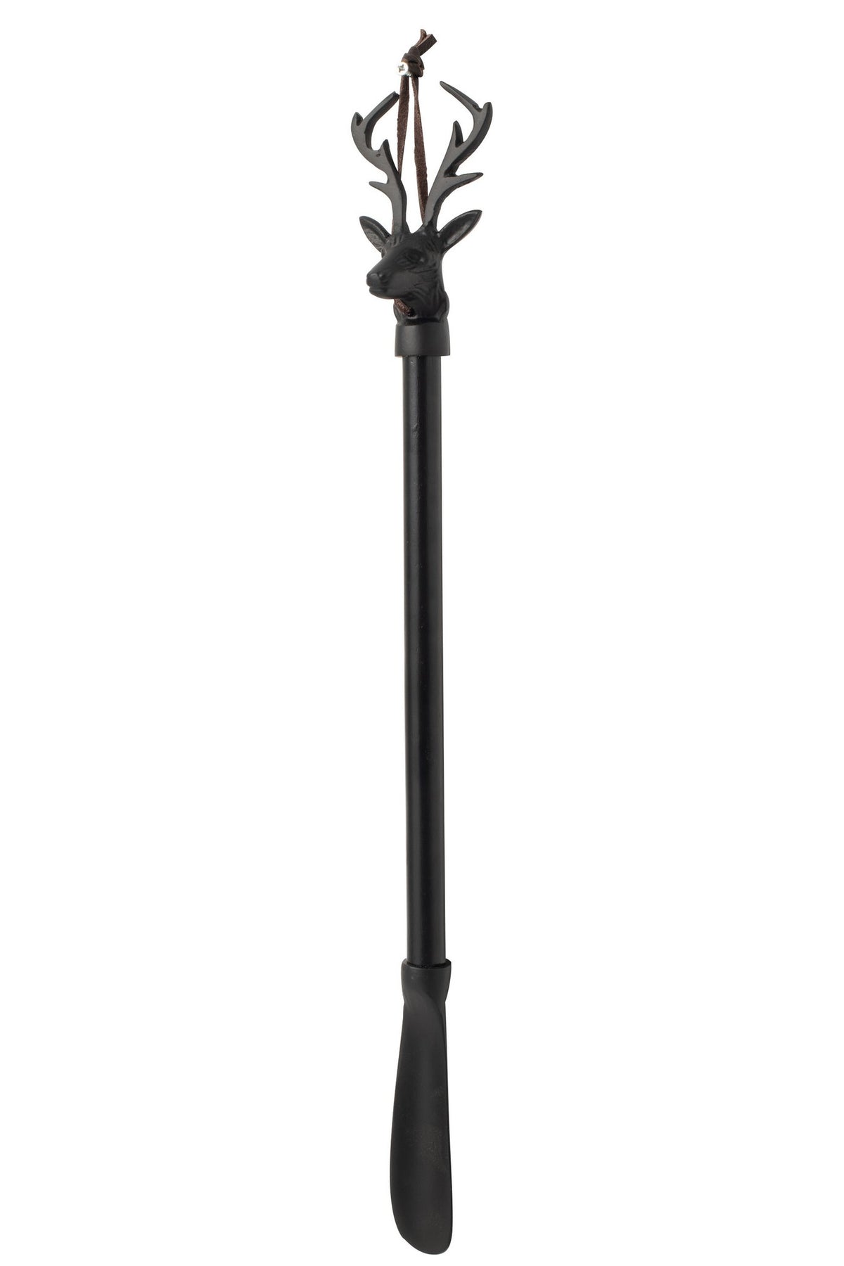 J-Line Schoenlepel hert - aluminium - zwart