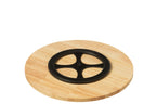 J-Line Set 6 Aperoschalen + Dienblad Bamboe Doos Keramiek Groen