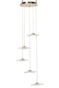 J-Line plafondlamp bloem - acryl - goud - large