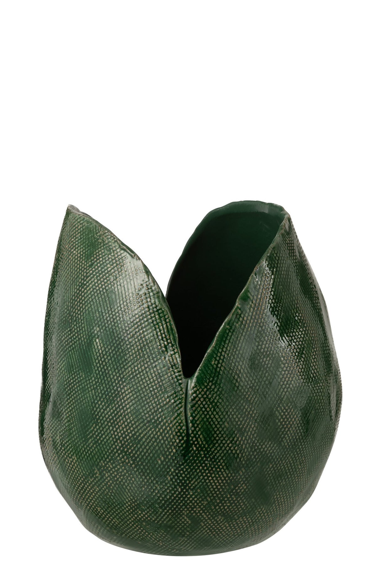 J-Line vaas Thibault - keramiek - groen - L