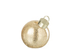 J-Line kerstbal - glas - goud - S - LED lichtjes