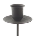 Metalensteker kaarsenhouder 5.5x13cm zwart