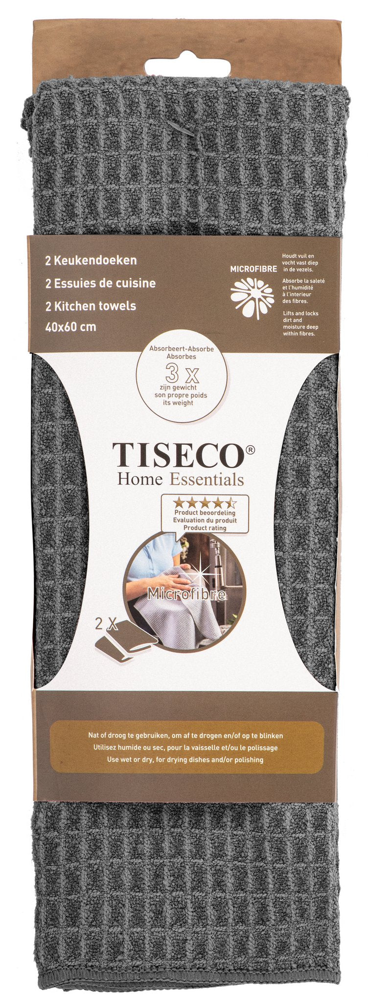 Tea towel Essential - SET/2 - microfiber - 40x60 cm