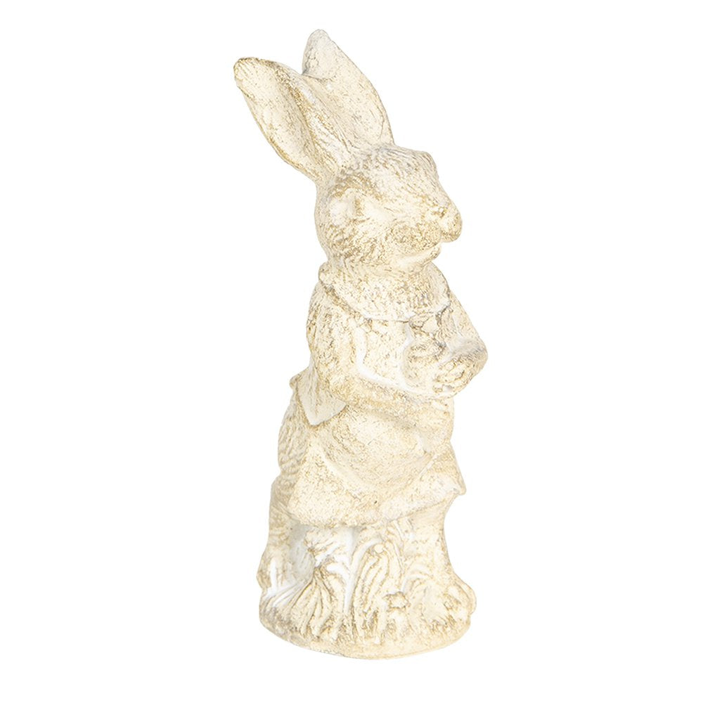 Beeld Konijn 11 cm Wit Kunststof