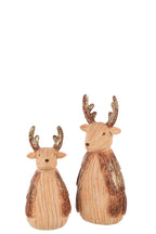 J-Line figuur Rendier - namaakhout - polyresin - camel - L