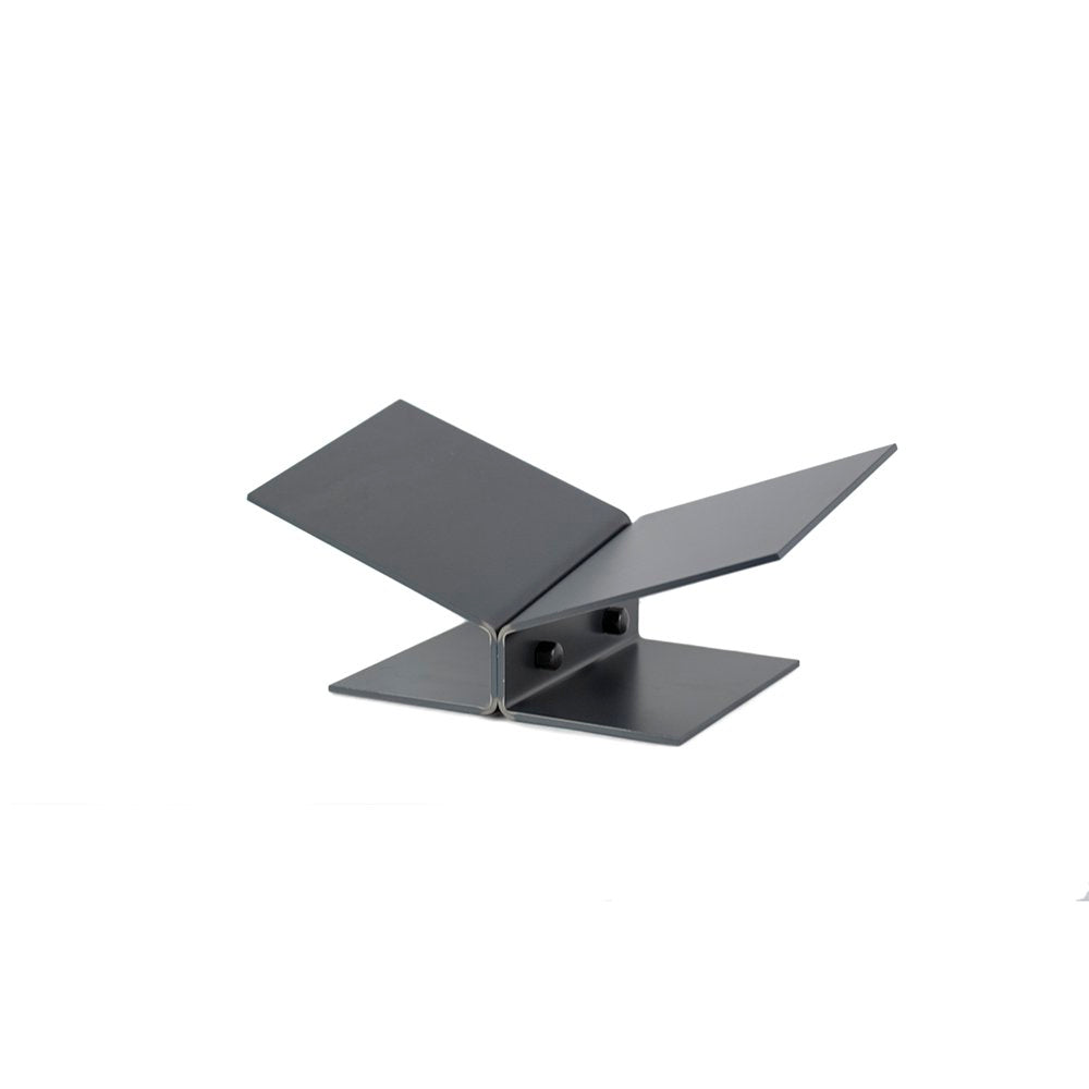 Y-Bookstand - schuin laag - blauwstaal