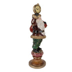 Kerstdecoratie Beeld Kerstman 15x13x39 cm Rood Kunststof