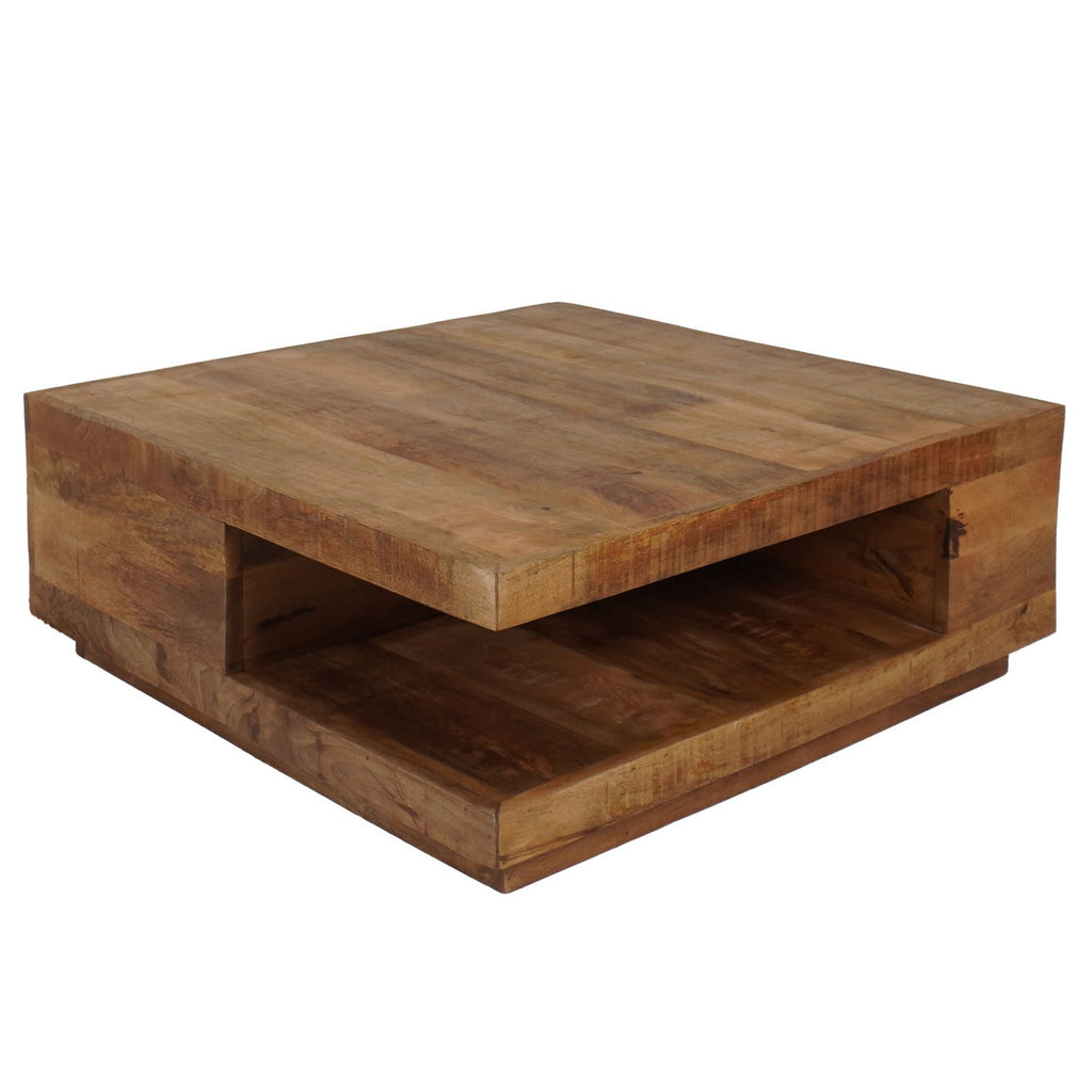 Salontafel Bram - Mangohout - 80 x 80 cm
