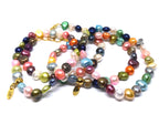Kleurrijke zoetwaterparel armbanden Galaxy