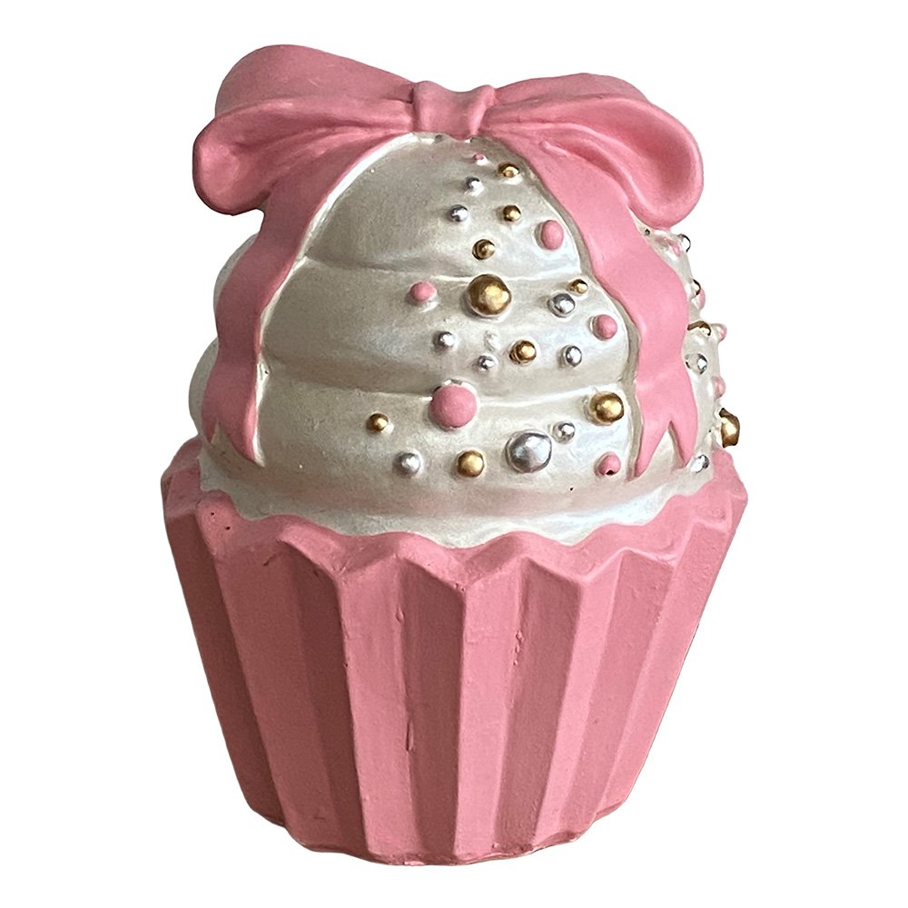 Decoratie Beeld Cupcake Roze Polyresin Beeld