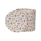Opbergdoos Set van 3 Ø 19x19 / Ø 17x17 / Ø 15x15 cm Wit Karton Bloemen