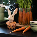 Beeld Konijn 24 cm Beige Geel Polyresin