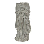 Bloempot 13x13x29 cm Grijs Steen Bloempot Binnen