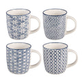 Mok Set van 4 300 ml Wit Porselein
