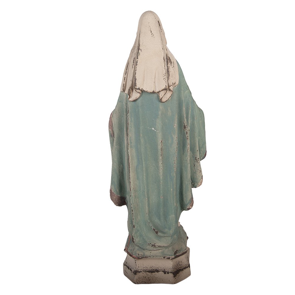 Decoratie Beeld Maria 24x16x63 cm Beige Keramisch materiaal