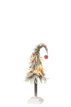 J-Line Kerstboom Muts+Led Kunststof Sneeuw Groen/Rood Medium