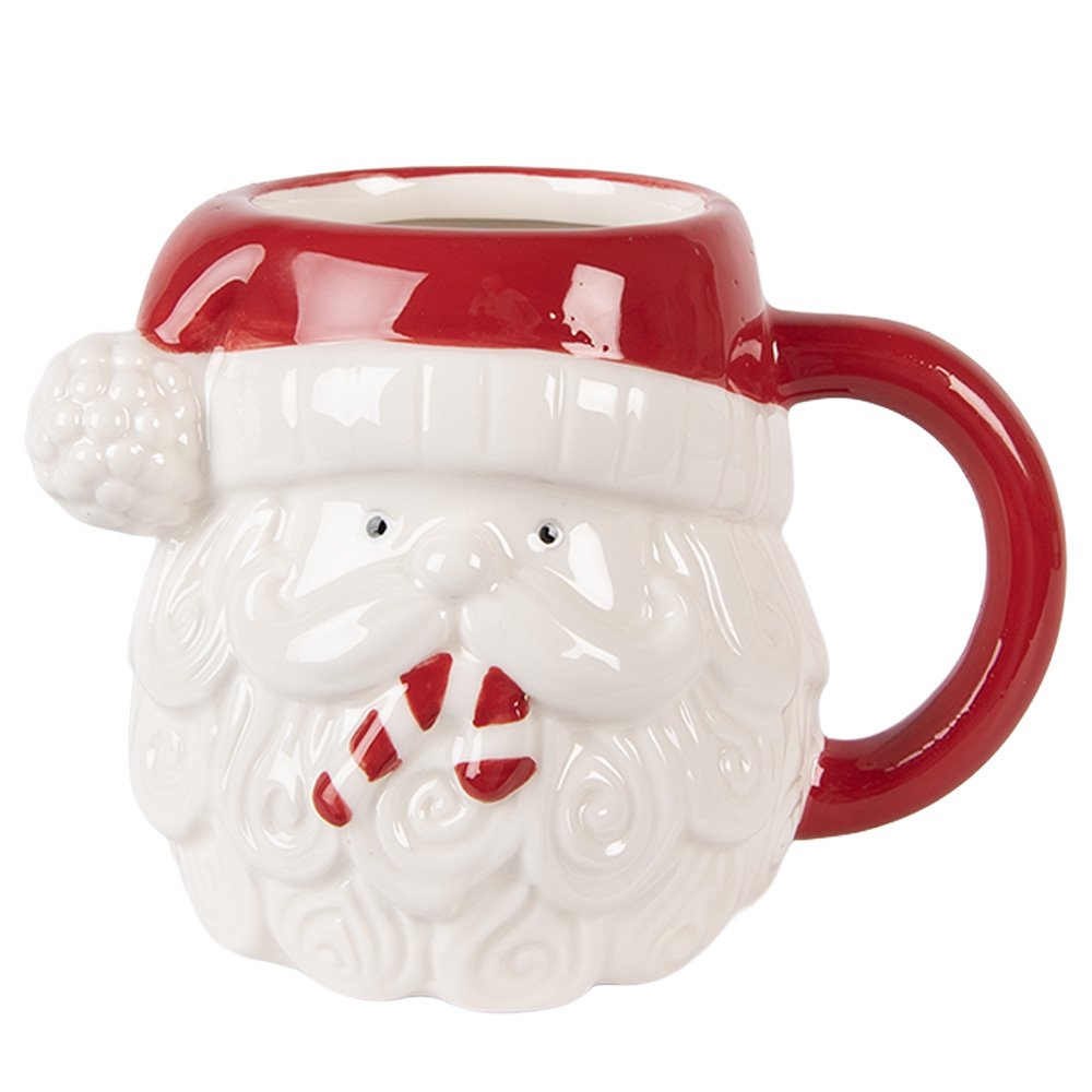 Mok Kerstman 500 ml Wit Keramiek