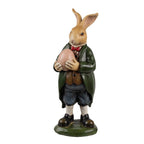 Decoratie Beeld Konijn 20 cm Bruin Groen Kunststof