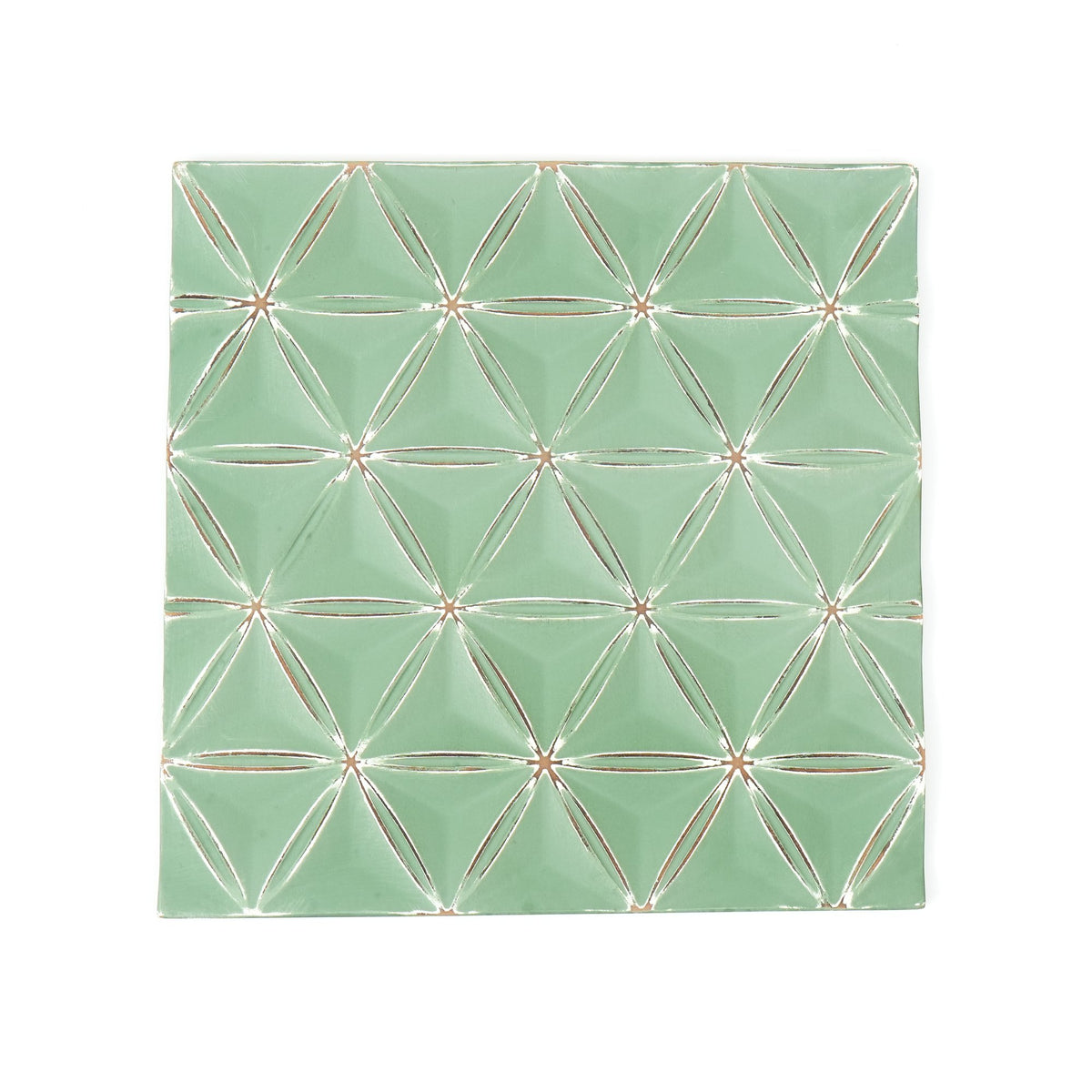Groen diamant geometrisch diamanten wandpaneel voor modern interieur