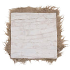 Stoelvachtje schaap krulhaar beige 40x40cm