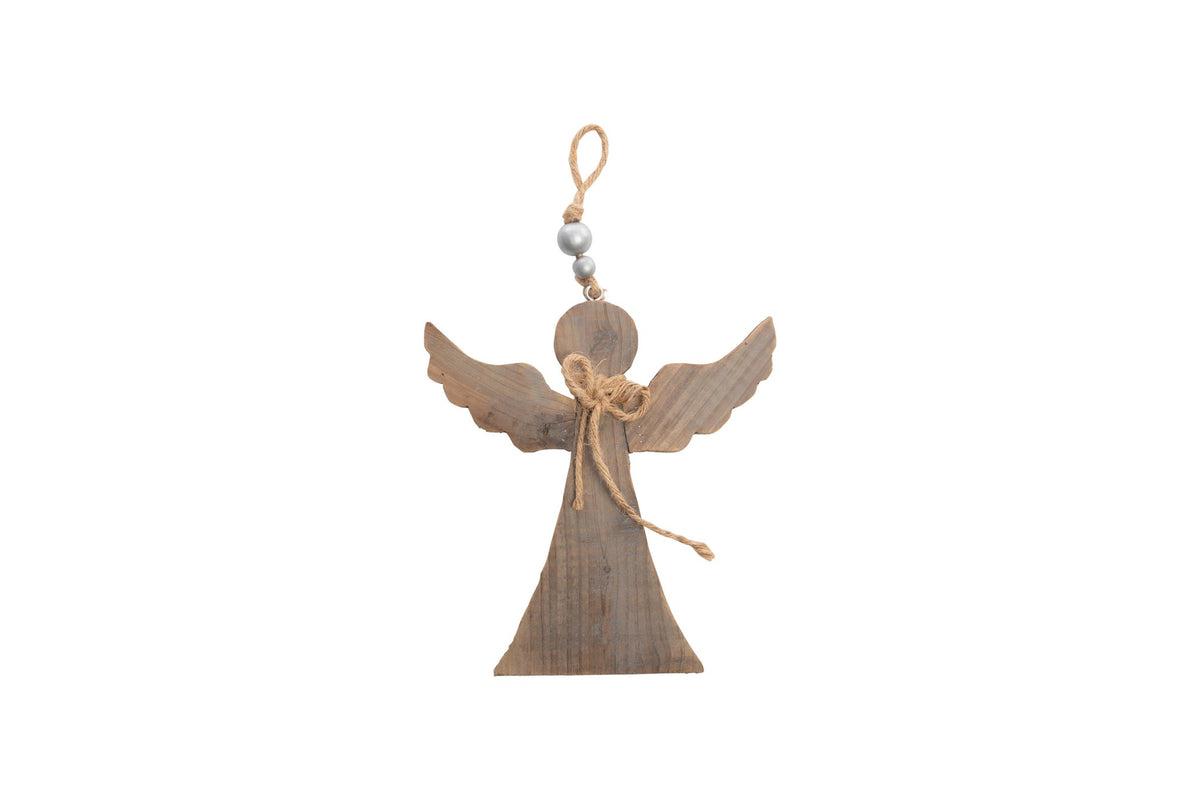 Houten hanger engel 30x30cm
