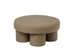 J-Line Poef met poten - multiplex/stof - beige - large