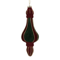 Kerstbal Ø 6x17 cm Rood Groen Glas