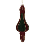 Kerstbal Ø 6x17 cm Rood Groen Glas