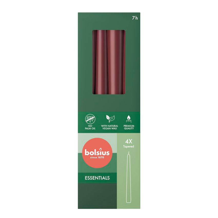 Gotische kaars 245/24 doos 4 Velvet Red
