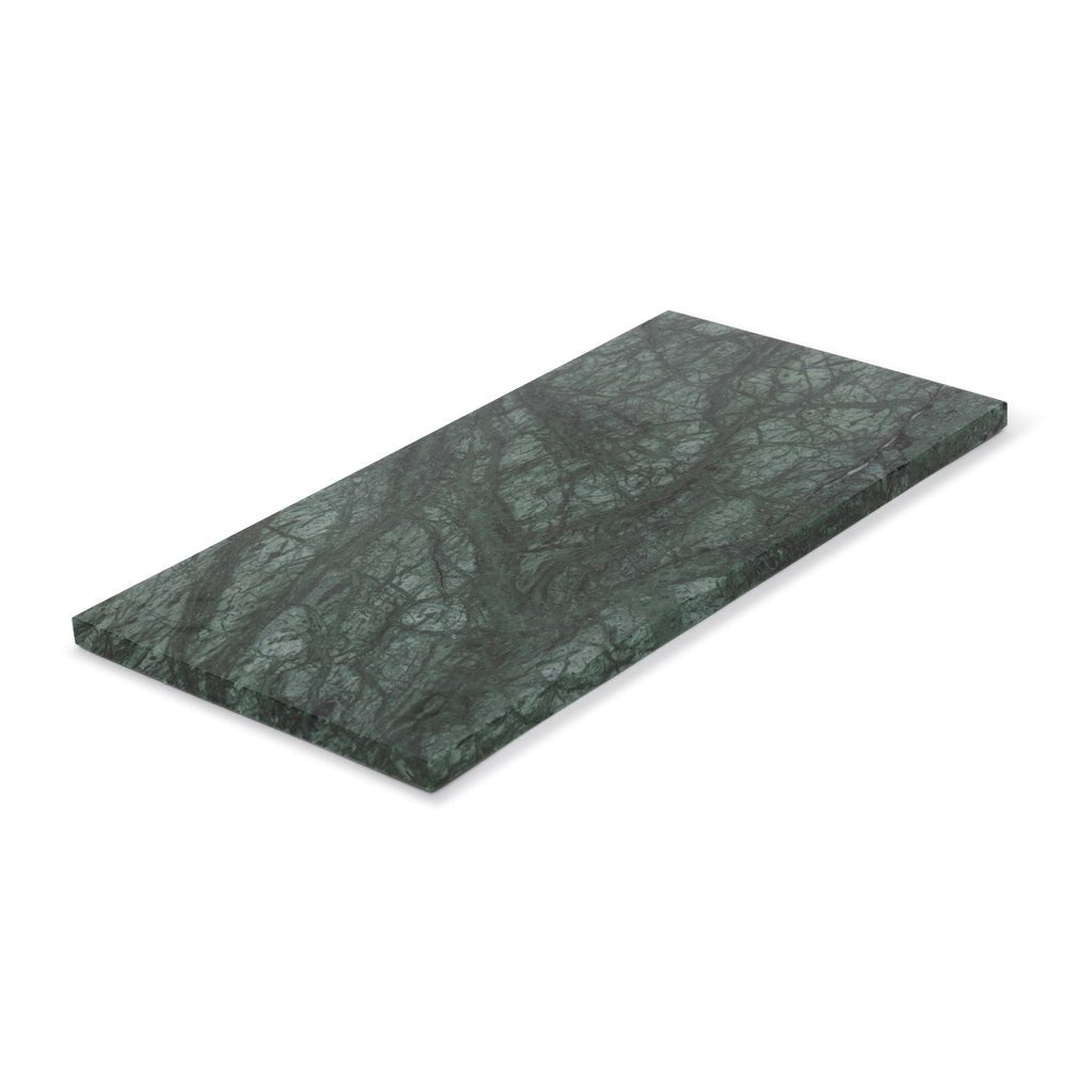 Marmer dienblad rechthoek M groen 15x30cm