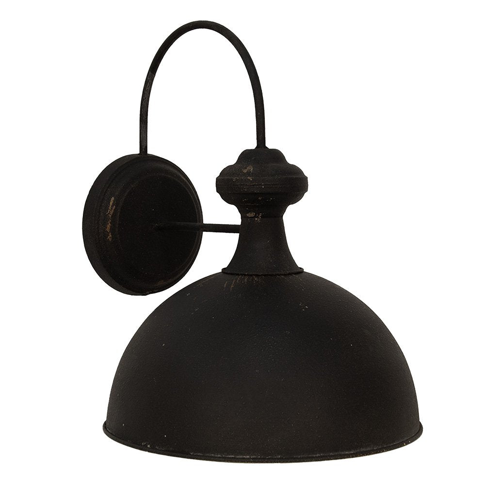 Wandlamp 44x35x44 cm Zwart IJzer Muurlamp