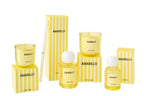 J-Line geurkaars Amarillo - Citrus Sense - polyresin - was/geel - L