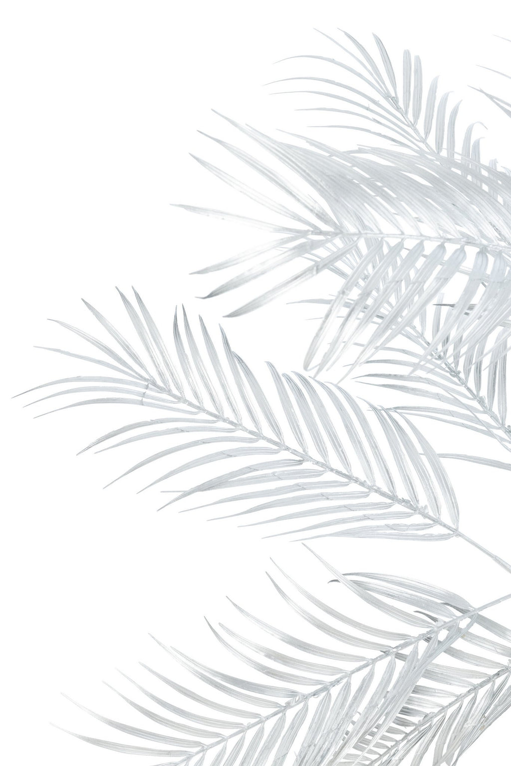 J-Line Boom Palm - metaal - zilver - small