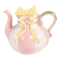 Kandelaar Theepot 13x10x11 cm Roze Kunststof