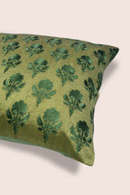 Geborduurde kussensloop van Dupion-zijde - Morris Floral