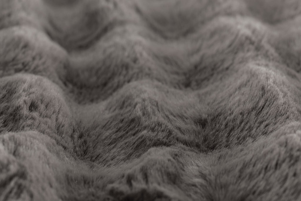 Cushion (filled) Bubble rabbit fur - 45x45 cM
