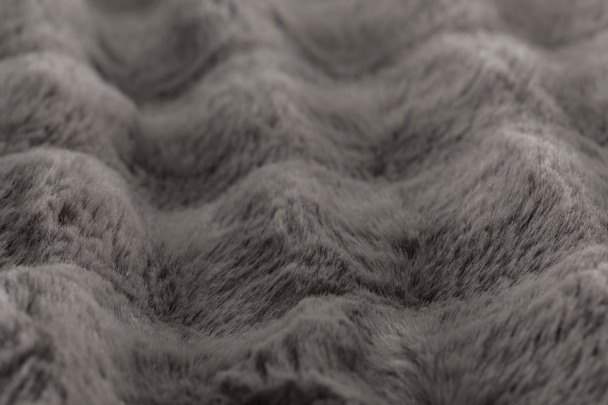 Cushion (filled) Bubble rabbit fur - 45x45 cM