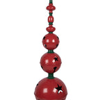 Kerstdecoratie Beeld Ø 31x153 cm Rood Groen Metaal