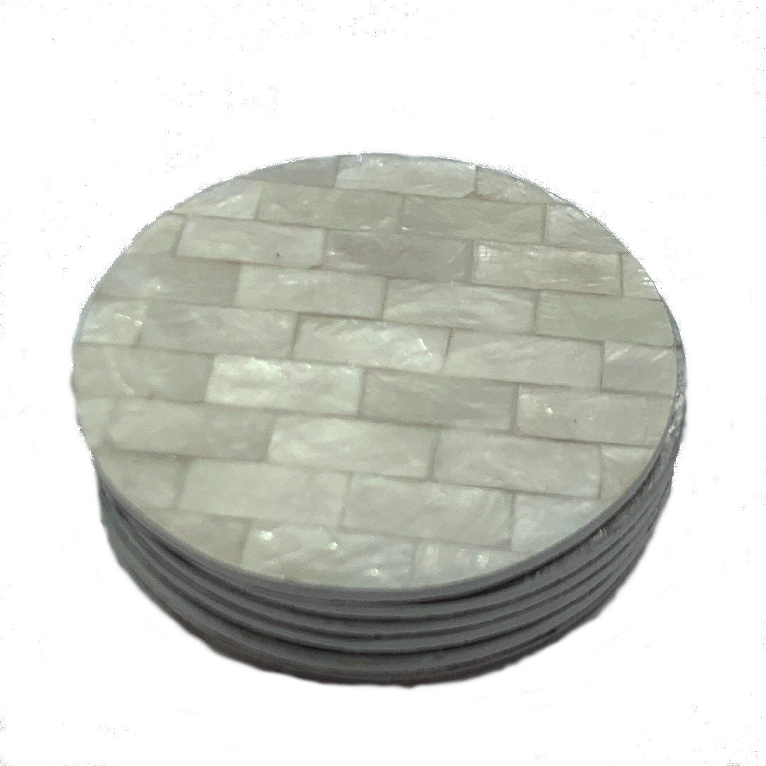 Set onderzetters shell rond