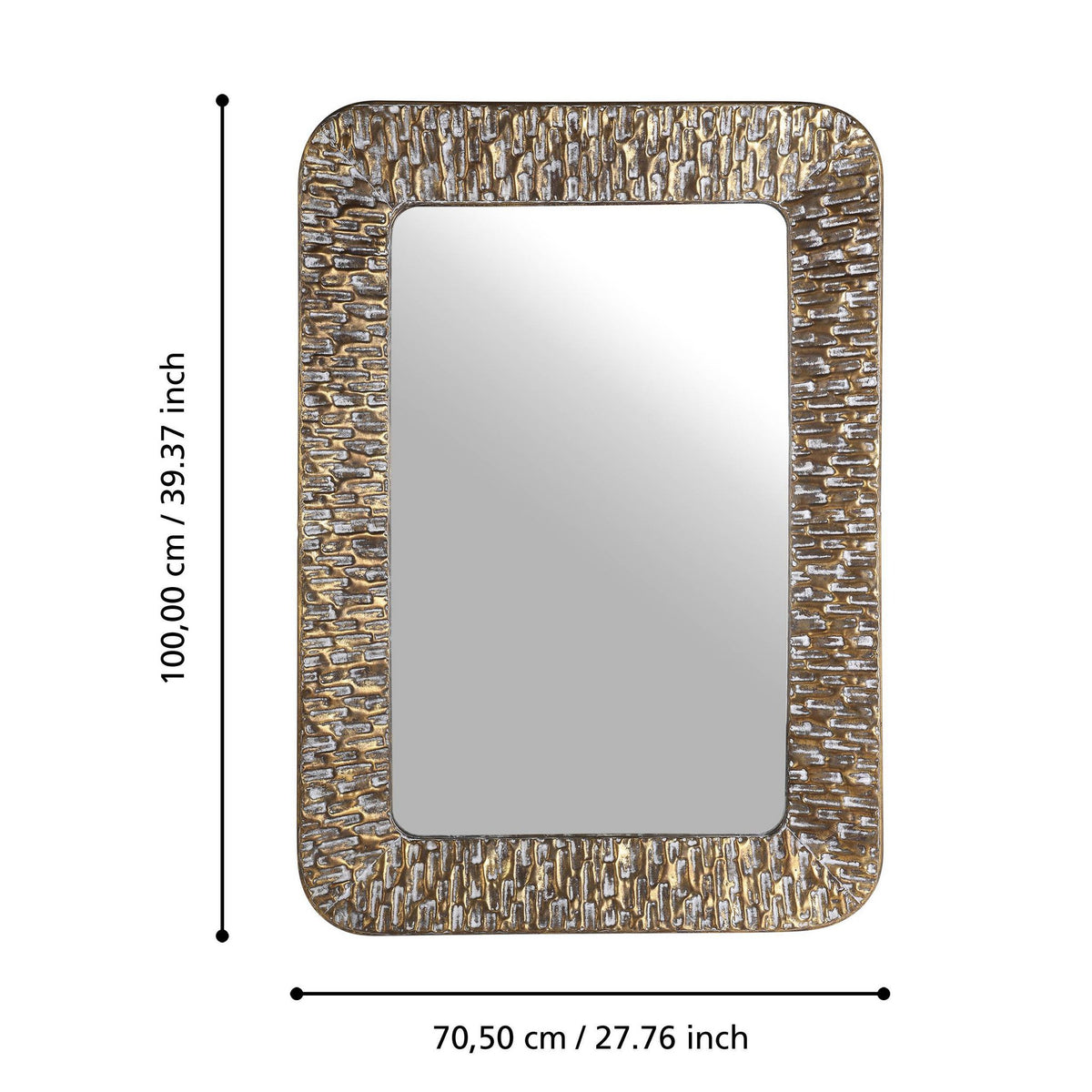 Spiegel Toamasina Goud 71x6x100 cm