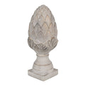 Decoratie Beeld Dennenappel Ø 17x39 cm Grijs Keramisch materiaal