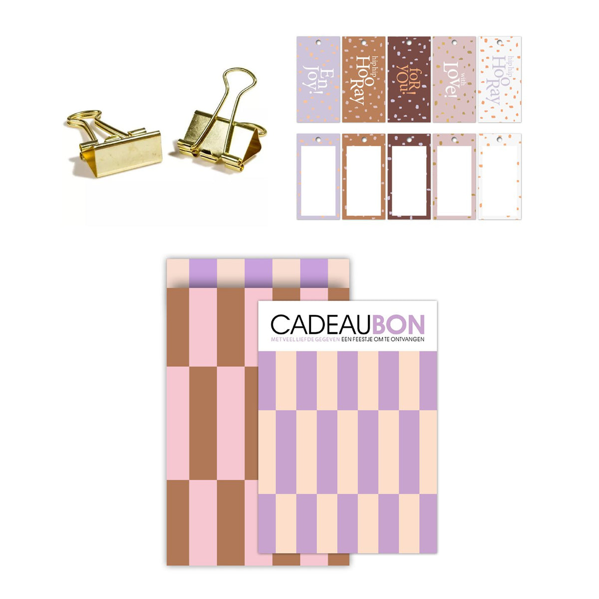 Cadeaubonnen pakket Colorblocking duotone
