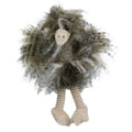 Knuffel langhaar struisvogel 28cm*