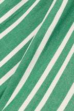 J-Line Hangmat Strepen Katoen/Polyester Donker Groen/Wit
